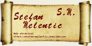 Stefan Melentić vizit kartica
